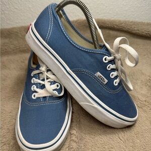 Vans Blue Canvas Low-Top Sneakers